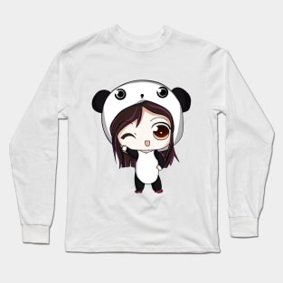 Panda Anime Long Sleeve T-Shirt